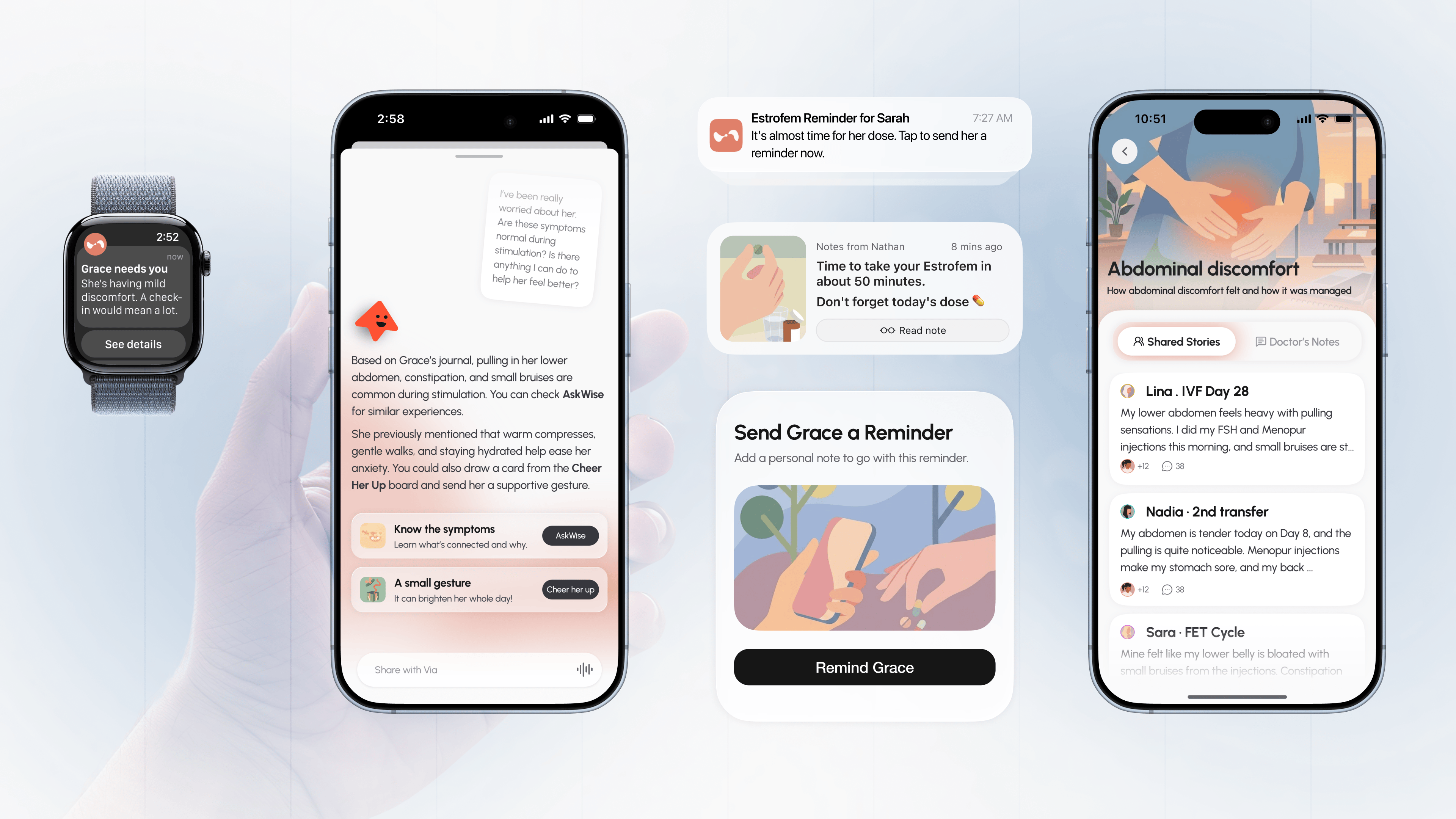 Smart AI notifications and partner alerts
